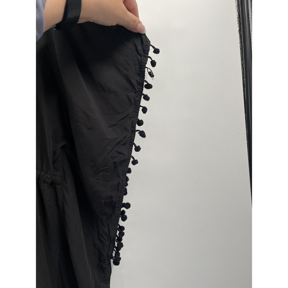 Wave Zone Woman‎ Black Beach Coverup s/m V-Neck Summer Swimming Rayon Onepiece - Picture 4 of 7